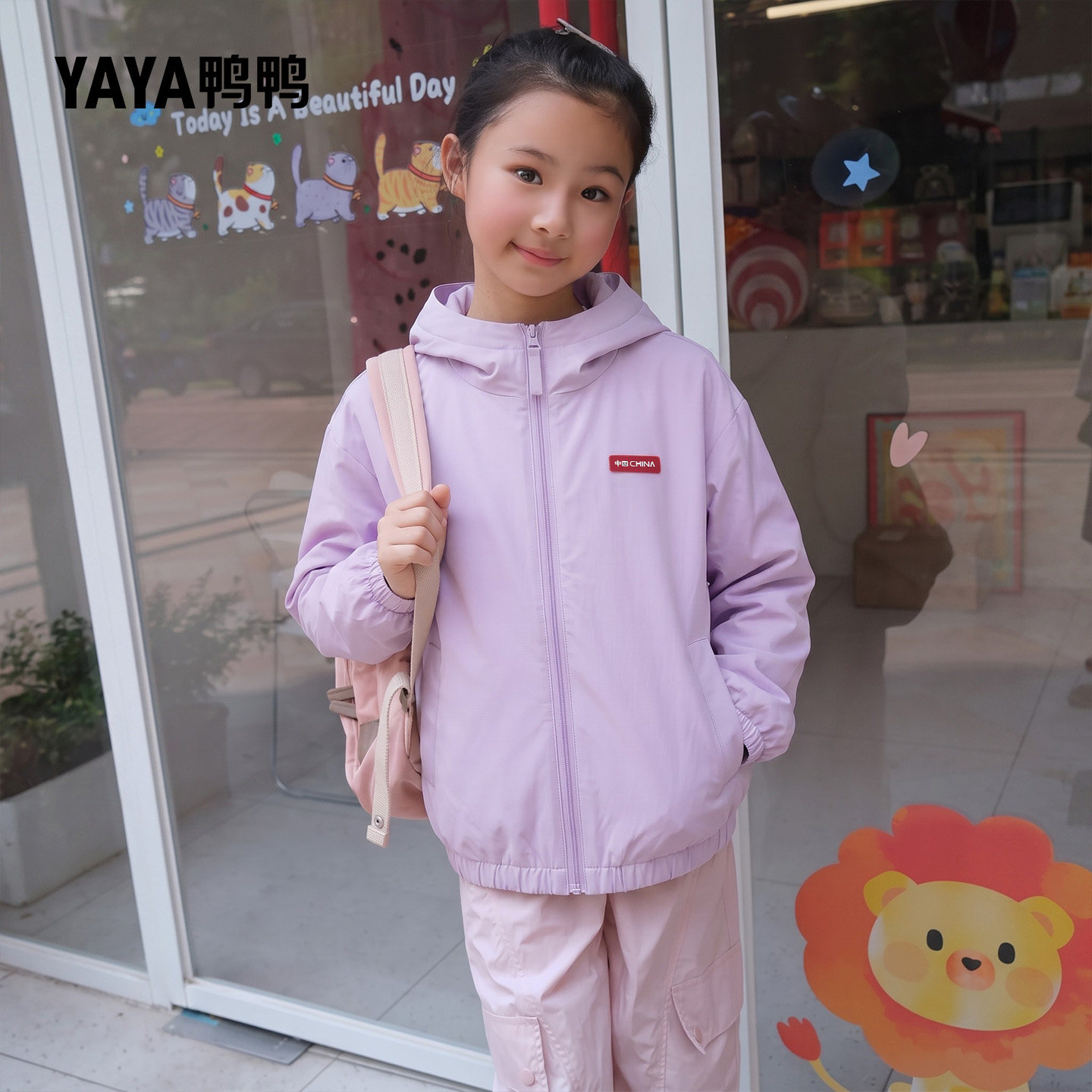 鸭鸭儿童羽绒服超好看的外套轻薄款秋冬防风保暖女2026新款