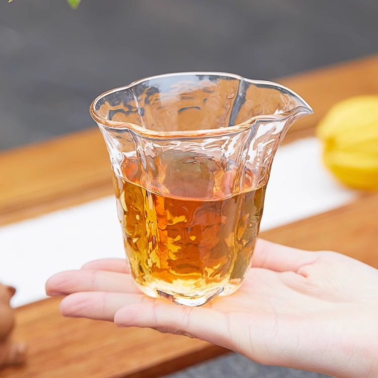 海棠冰晶玻璃公道杯耐热耐高温分茶器琉璃茶道功夫茶具玻璃公道杯,餐饮具,公道杯,淘宝优惠券,粉丝福利购,淘宝优惠卷