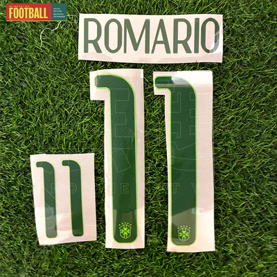 2014年世界杯字体 ROMARIO 11 巴西复古球衣号码定制 diy修复代烫