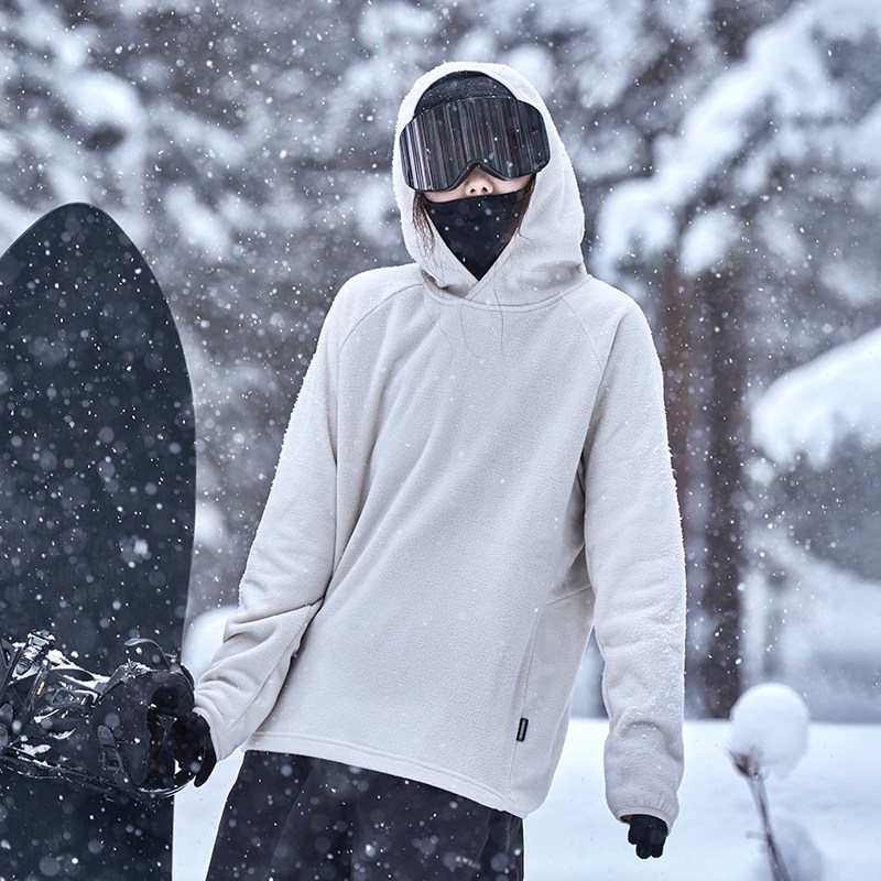 awka抓绒衣2025新款男女摇粒绒内胆外套卫衣保暖登山滑雪中间层