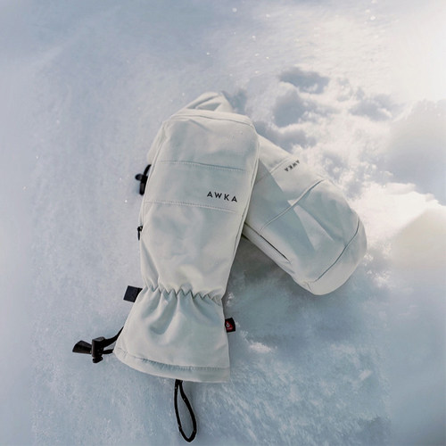 awka单板滑雪手套闷子专业防水保暖专用护具连指五指登山男女
