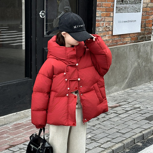 女孩加厚冬季简约公主范棉衣