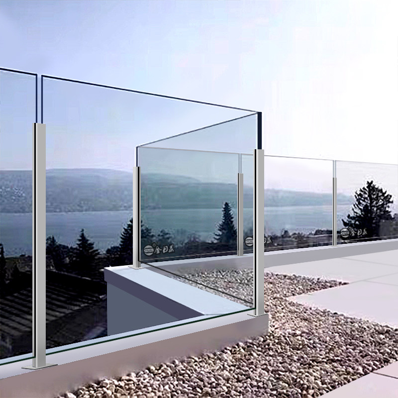 不锈钢楼梯扶手室内家用工程钢化玻璃栏杆自装网红别墅阳台护栏