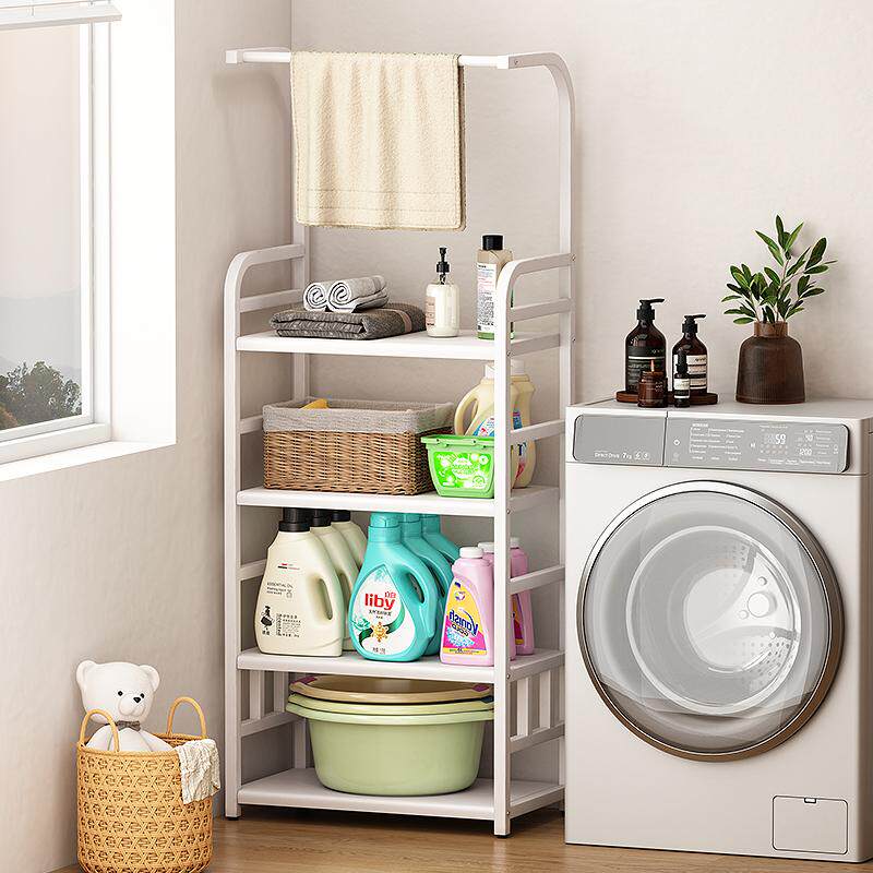 浴室置物架家用浴室厕所收纳柜落地洗漱台收纳架脸盆毛巾多层架子