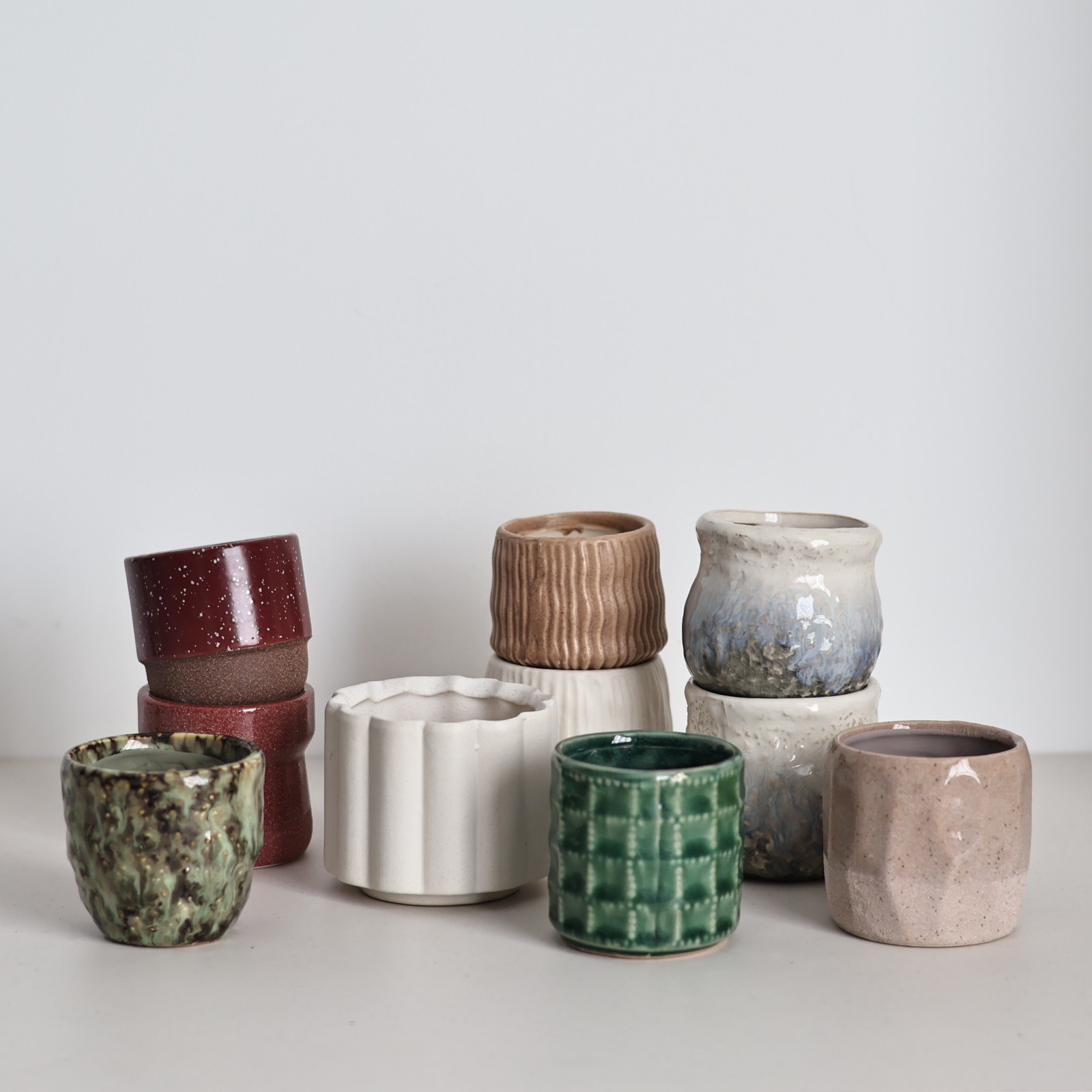 外贸出口北欧风格 精美釉面陶瓷多肉花盆part2