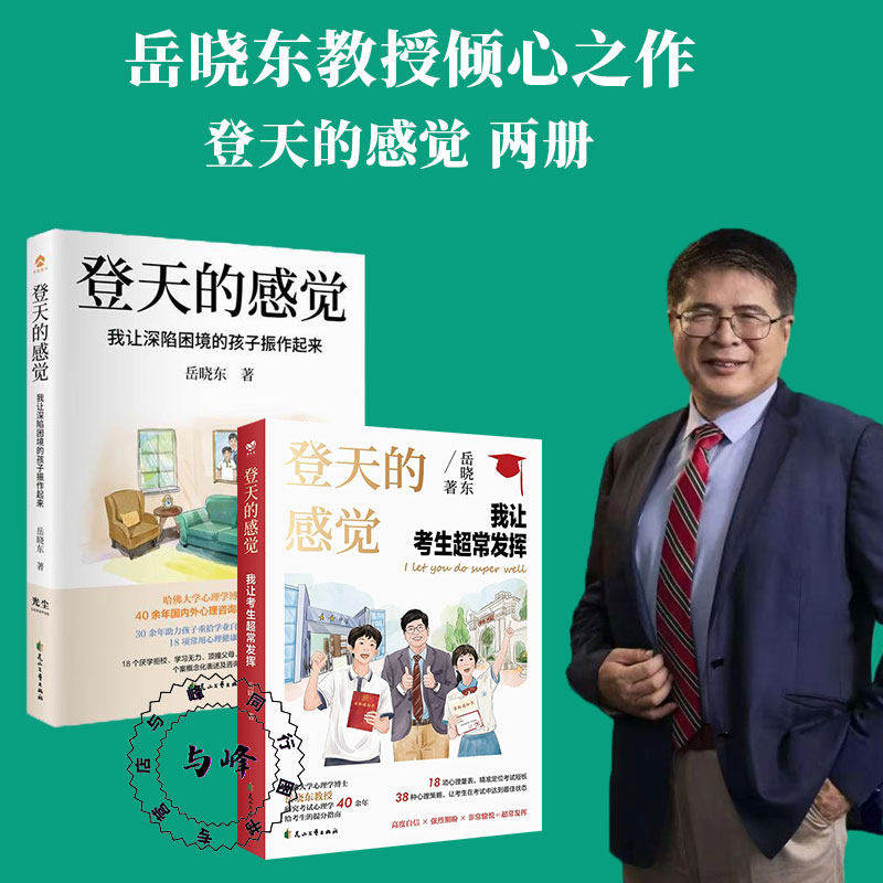 【官方正版】2026岳晓东登天的感觉我让考生超常发挥+我让深陷困境的孩子振作起来青少年教育书籍畅销书读物课程 让孩子摆脱焦虑