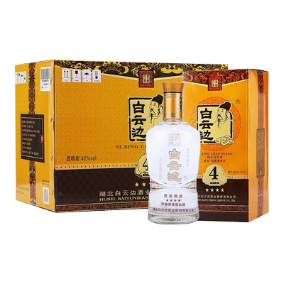 白云边四星陈酿42度500ml白酒