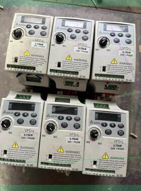议价台达变频器VFD007L21A 0.75KW正常拆机功能包好
