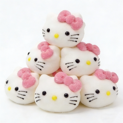 KT熊猫棉花糖3D烘焙甜品冰激凌卡通动物装饰造型网红摆件糖果包邮