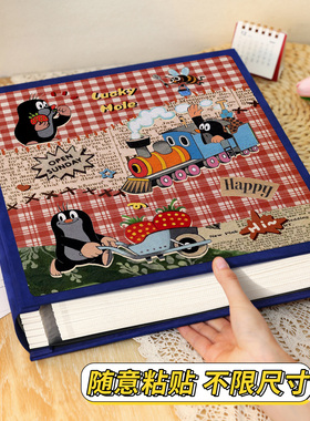 自粘贴覆膜式相册宝宝成长记录册儿童纪念册情侣照片收纳本手账56