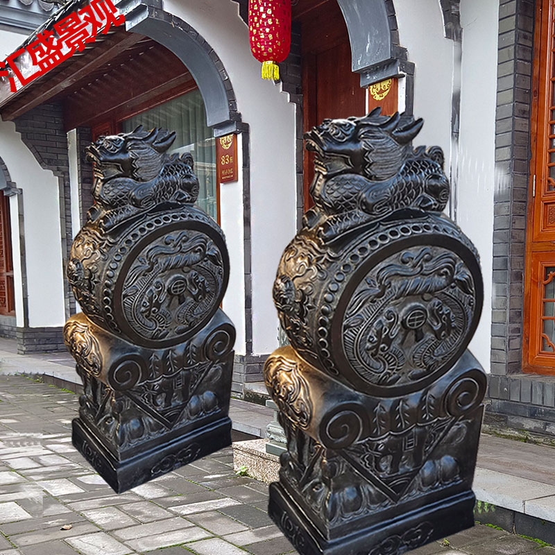 狮子招财镇宅仿古摆件定制