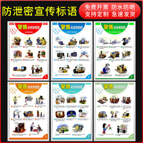 泄密宣传标语机密保密单位标牌