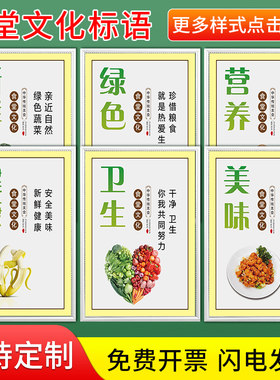 食堂光盘行动节约粮食宣传牌