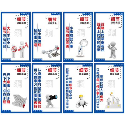 车间安全细节造就口号注重标语