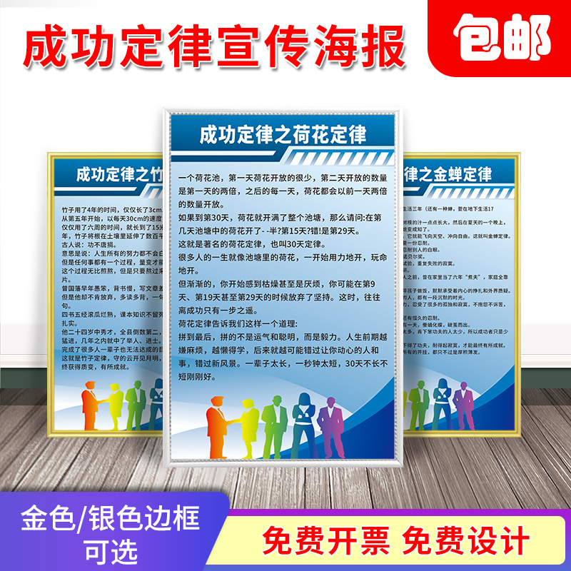 激励成功定律请你口号规章制度牌