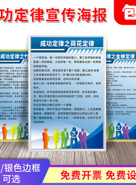 激励成功定律请你口号规章制度牌