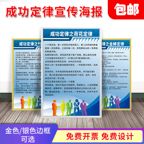 激励成功定律请你口号规章制度牌