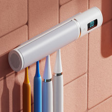 Зубная щетка дезинфицирующее средство 小米智能电动牙刷消毒器免打孔紫外线uv杀菌网红卫生间牙刷收纳架