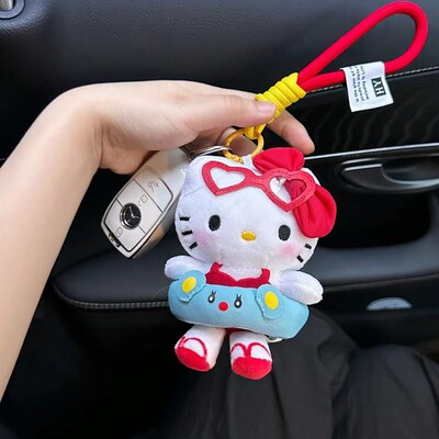 hellokitty挂件公仔玩偶钥匙扣书包挂件毛绒可爱笔袋装饰凯蒂猫咪