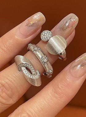 新品莫比乌斯鸽子蛋戒指女指环