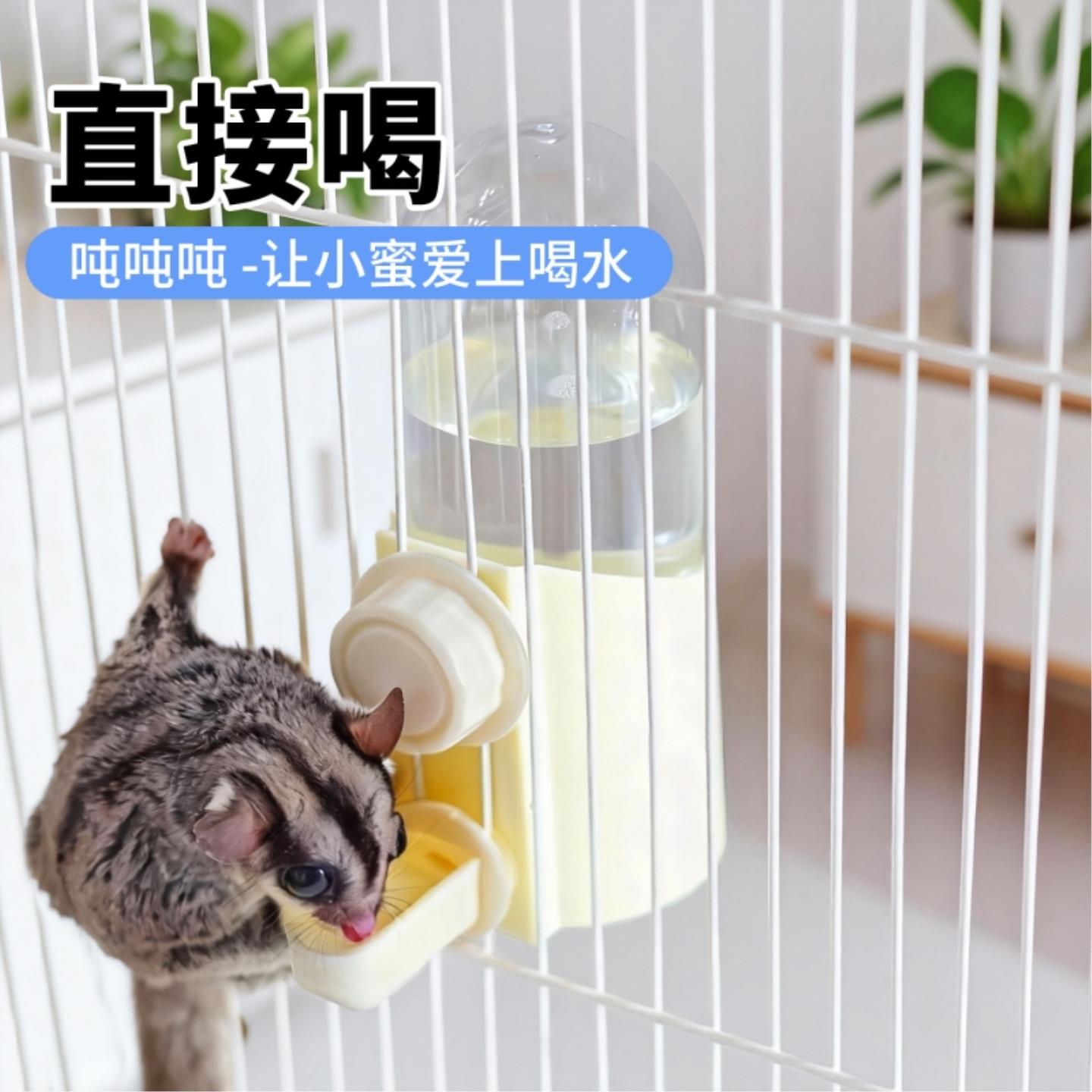 蜜袋鼯饮水器花枝鼠饮水壶仓鼠金丝熊飞鼠喂水器喝水器直饮水壶