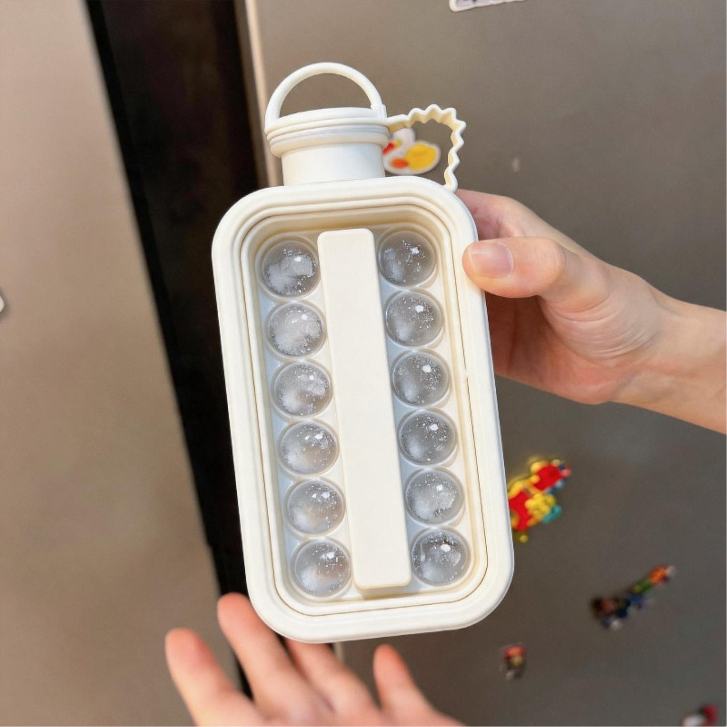 冰格水杯冰球模具小号食品级大容量硅胶储冰盒便携式冰块制冰神器图片