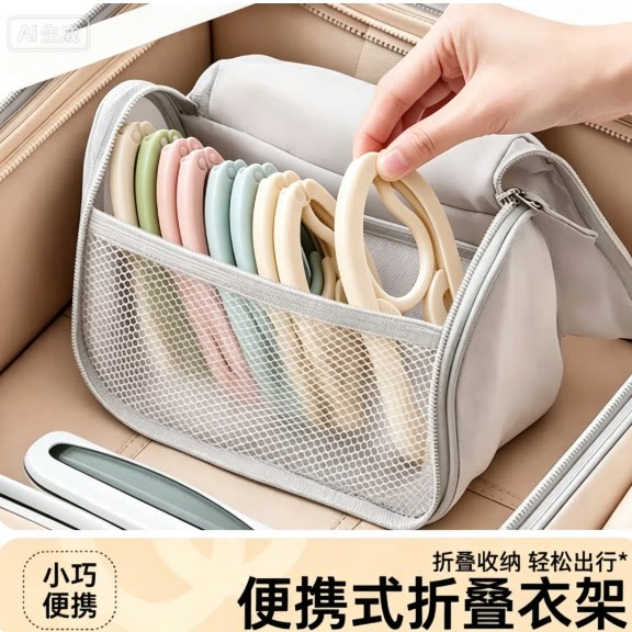 旅行衣架折叠便携旅游神器宿舍用学生收纳用品出差晾衣架
