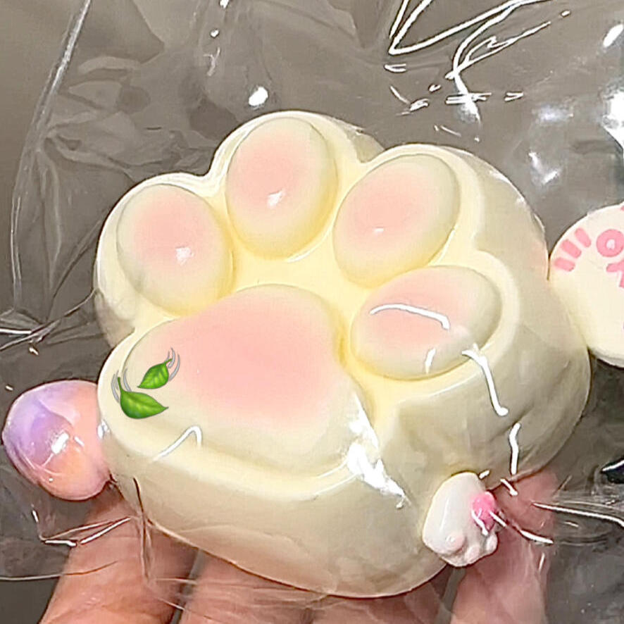 【酸奶猫爪-食品级硅胶】酸奶猫爪捏捏超软奶油泥感爆浆解压硅胶