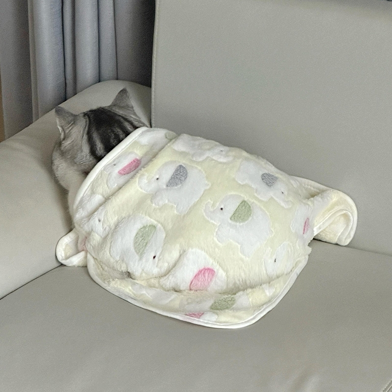 猫毯子夏季空调被宠物毛毯猫咪狗狗睡觉垫子小被子踩奶四季通用