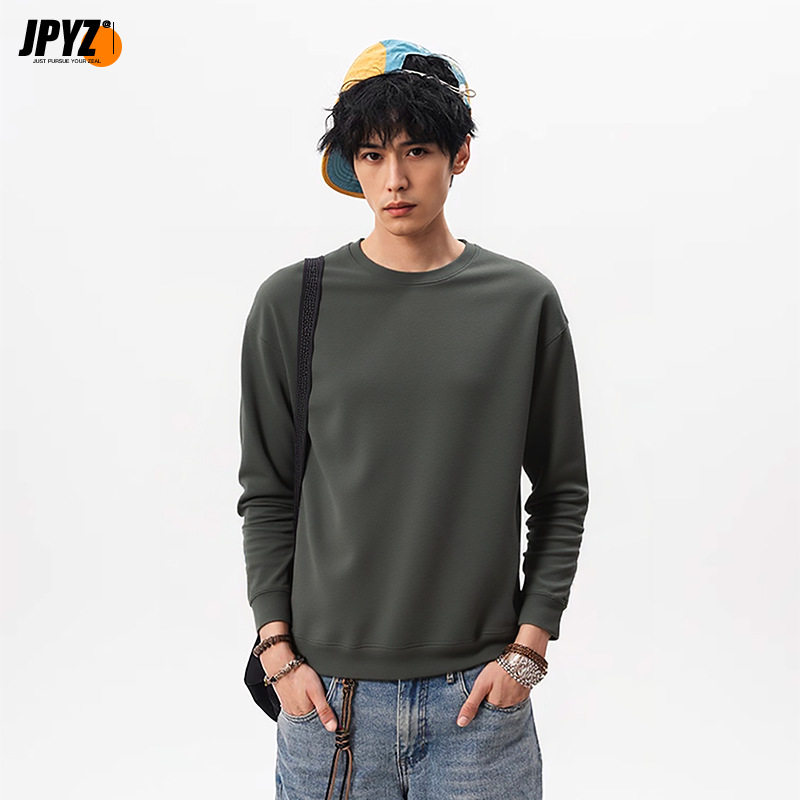 450克重磅云绒蓄热华棉圆领卫衣ins休闲百搭长袖打底衫柔软亲肤,男装,T恤,淘宝优惠券,粉丝福利购,淘宝优惠卷