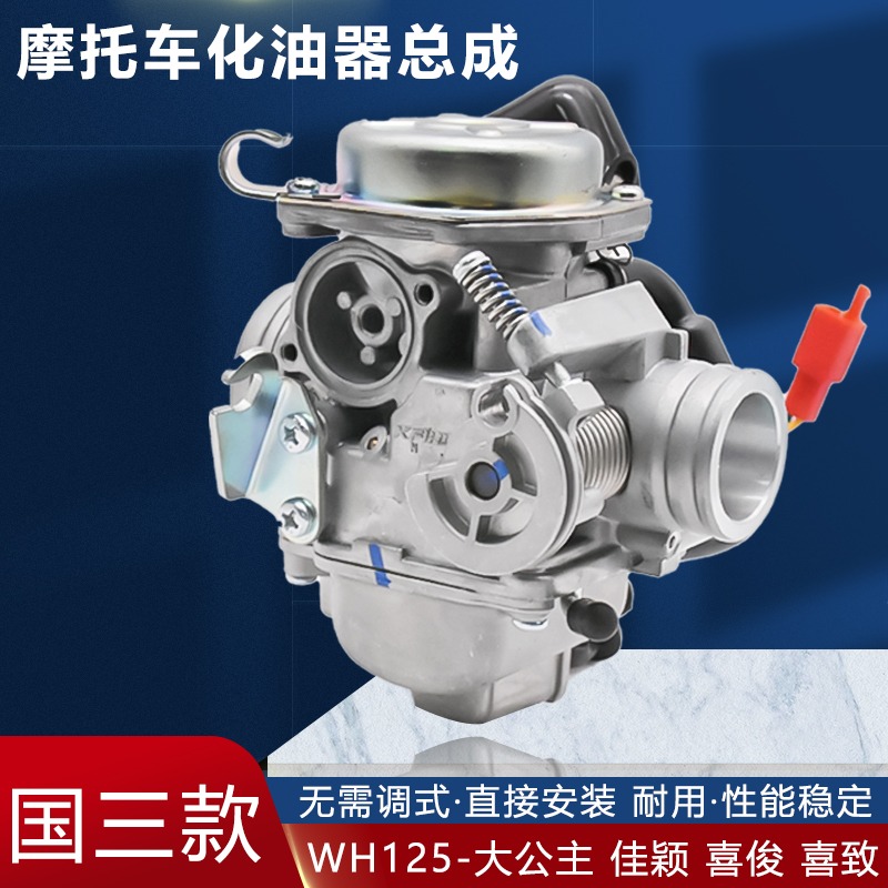 踏板摩托车大公主WH125T-3-A-6佳颖/喜俊/喜/致酷影通用化油器配