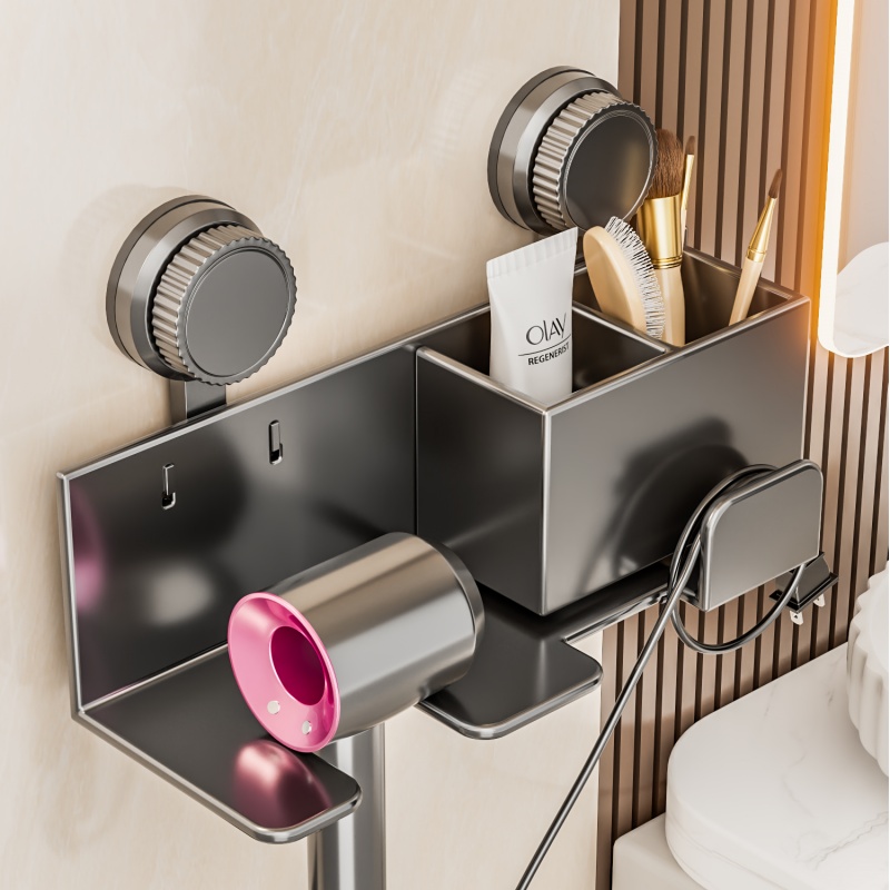 免打孔浴室挂架吹风支架收纳