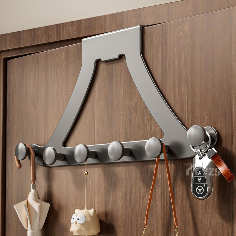 门后挂钩衣服挂架卧室挂衣架壁挂墙上免打孔强力浴室置物收纳神器