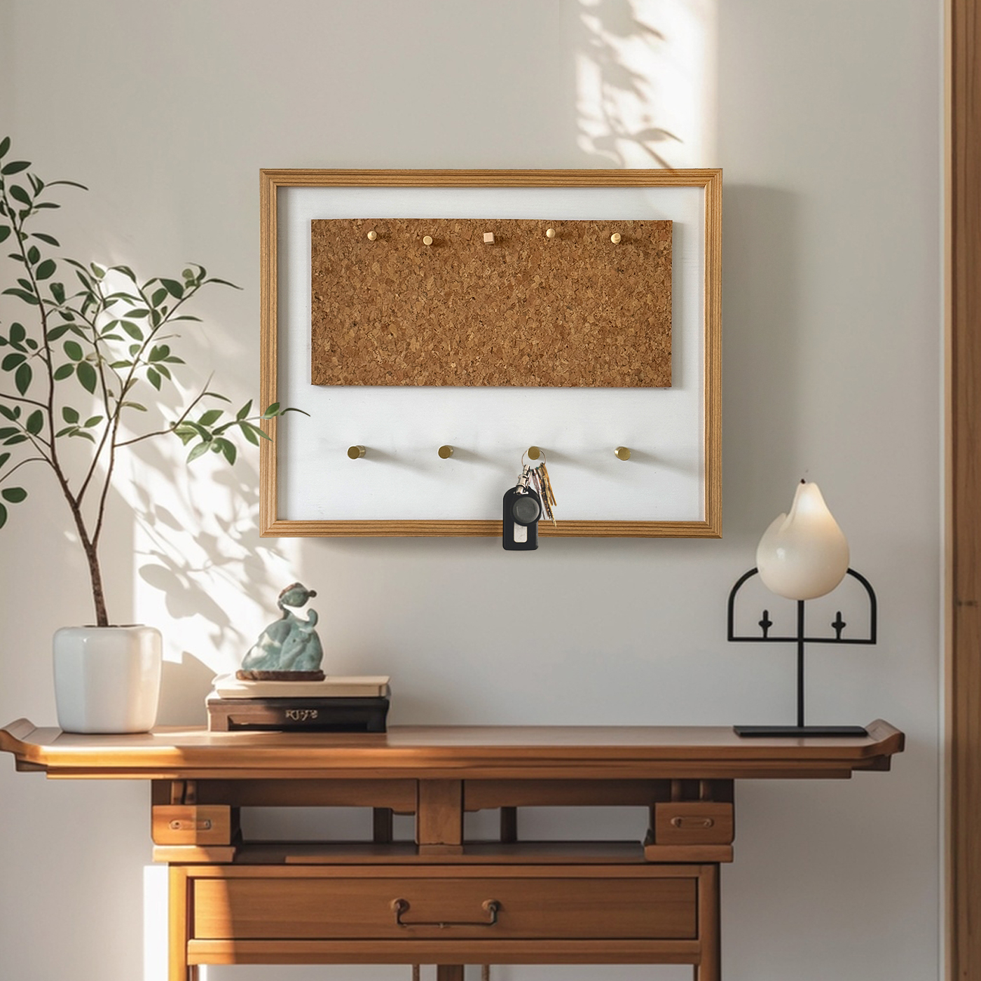 配电箱遮挡装饰画软木磁吸板纯黄铜挂钩尺寸可定制玄关客厅总闸盒