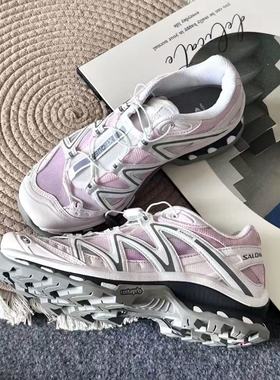 定制球鞋 SALOMON萨洛蒙 XT-Quest YDCC 粉红律动 低帮 男女同款