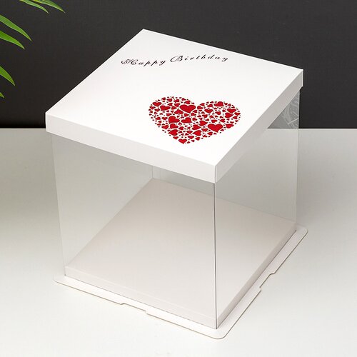 好货White Love Cake Box 4/6/8/10/12/P14 double-layer ultra-h
