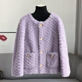 2026年冬款 新款 云朵仿羊剪绒颗粒仿羊羔毛皮草外套皮毛一体女大衣