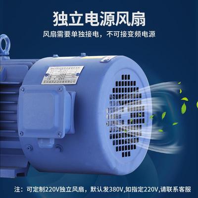 变频调速电机380v全铜0.75/1.5/3/4kw低速卧式立式三相异步电动机