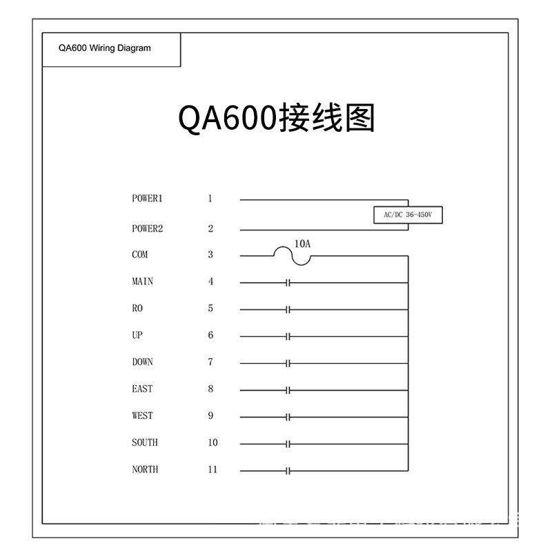 LCC QA600起重机电动葫芦天行车龙门单梁吊机行车 无线工业遥控器