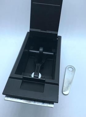 MS888-1带锁芯黑色配直锁片门锁，箱变锁，箱式变电站锁，美变锁