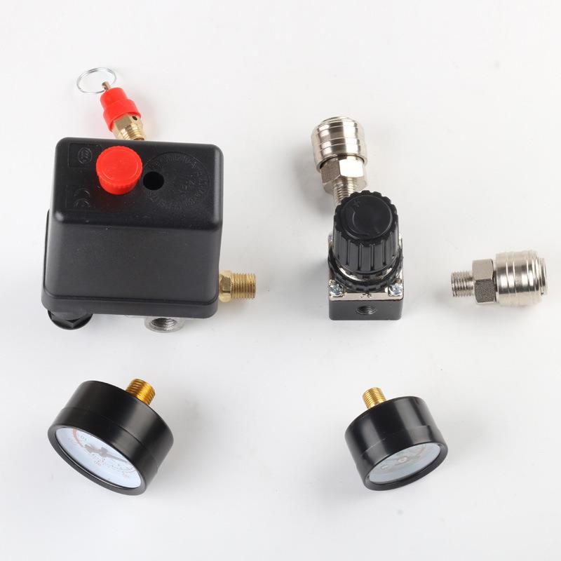 空压机气泵四孔压力开关控制器方形调压阀出气总成跨境欧德式快接
