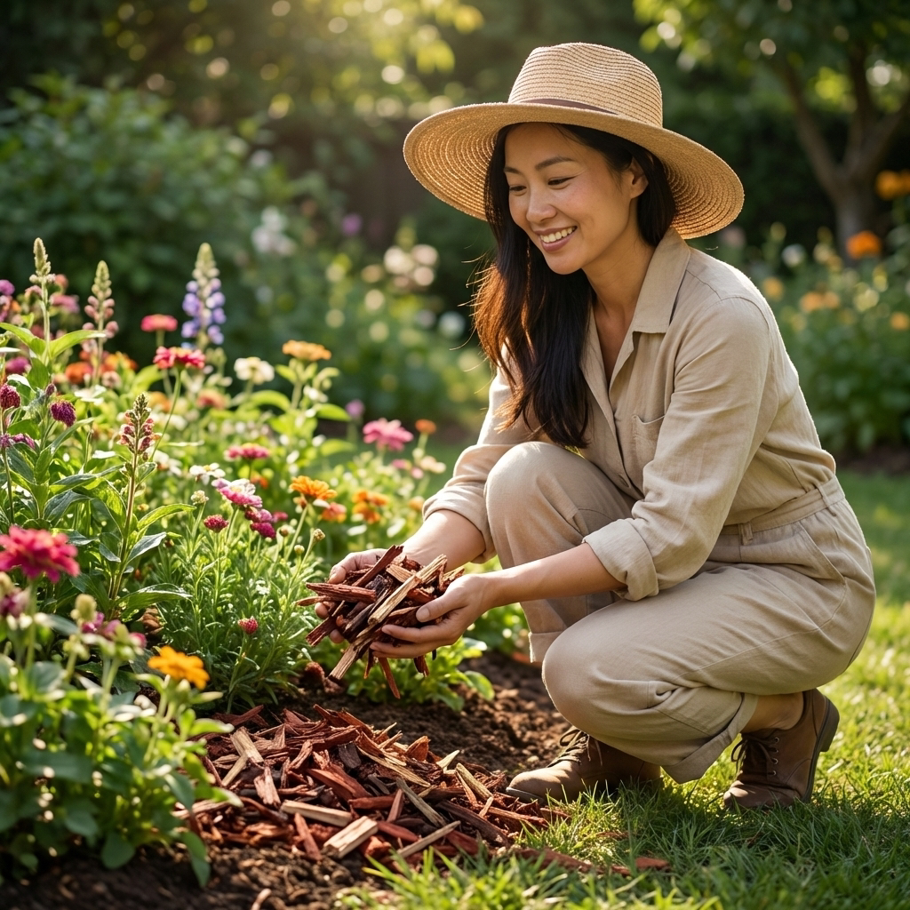 彩色木屑木块有机覆盖物树坑树穴覆盖黄土打磨发酵松树皮花园庭院
