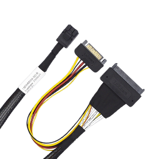 U.2转接线 SFF-8643转SFF-8639 NVMe固态硬盘连接线 全新立讯原装