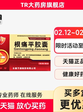 盾克 根痛平胶囊 0.3g*24粒/盒活血止痛上肢麻木颈椎病肩颈疼痛