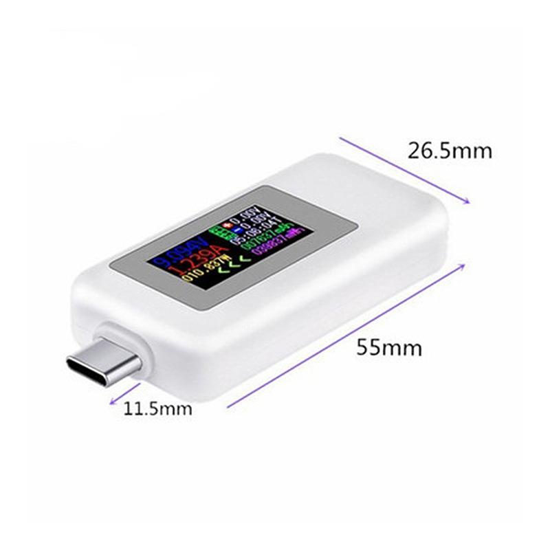 Type-c双向测试仪彩屏USB电流电压测试表USB-C双向测试仪