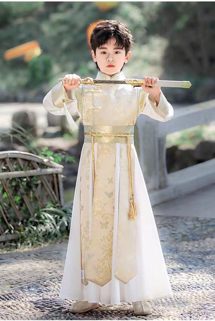 男童汉服春秋款儿童古装武侠少爷男生中国风幼儿园演出服长袖唐装