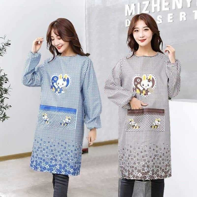 Korean fashiVon apron womens kitchen oil-proof househould