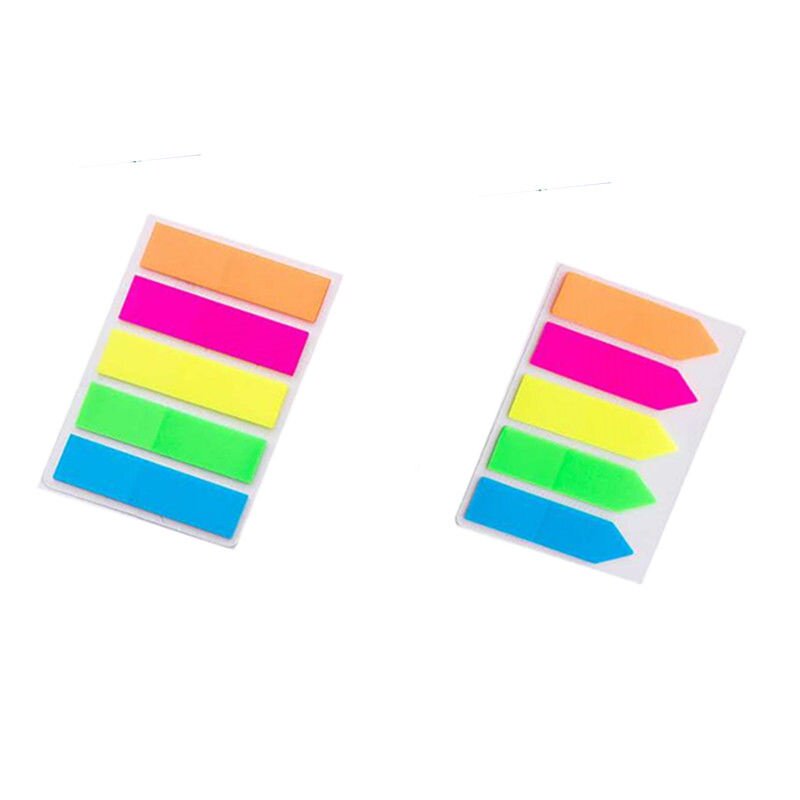 速发[6 packages] Fluorescent film sticky notes classificatio
