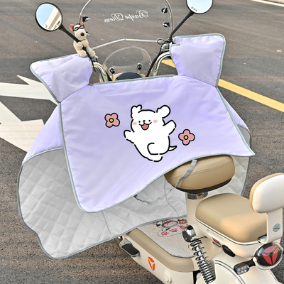 电动车挡风被夏季防晒小型电瓶车遮阳罩防水防风遮阳2025新款雅迪