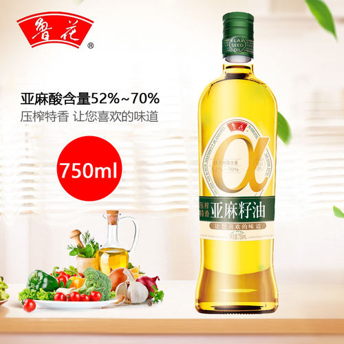 鲁花压榨特香亚麻籽油750ml